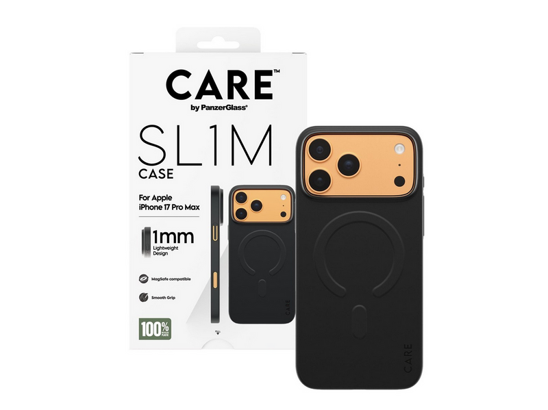 CARE by PanzerGlass SL1M Case Black w. MagSafe iPhone 17 Pro Max