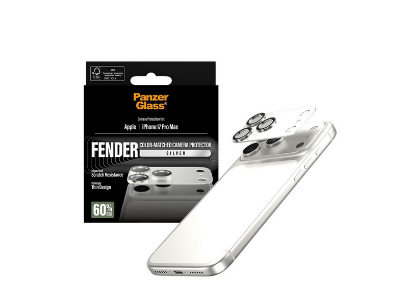 PanzerGlass Fender Camera Protector Silver iPhone 17 Pro Max