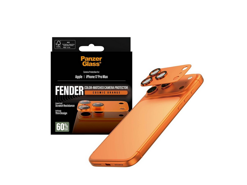 PanzerGlass Fender Camera Protector Cosmic Orange iPhone 17 Pro Max