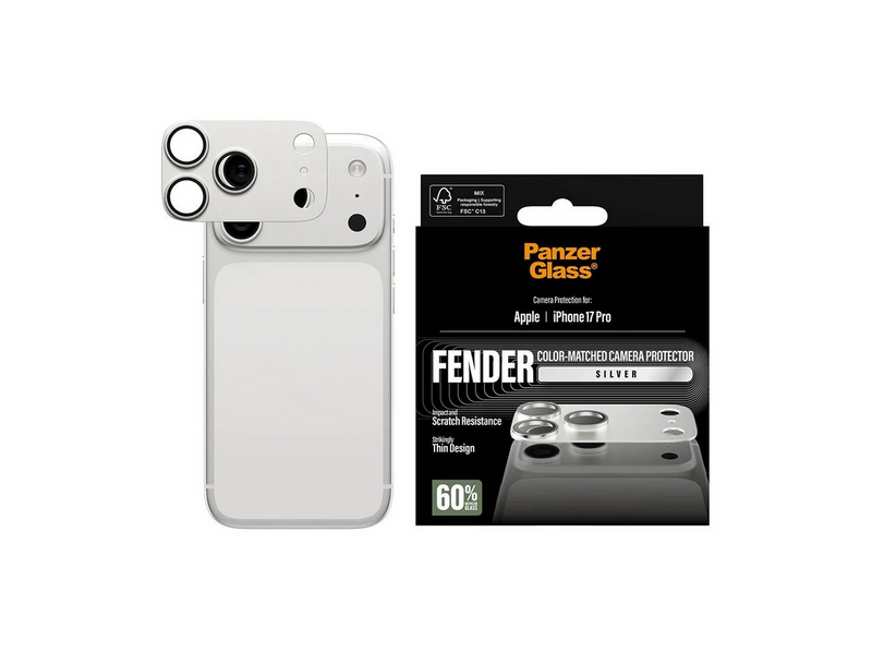 PanzerGlass Fender Camera Protector Silver iPhone 17 Pro