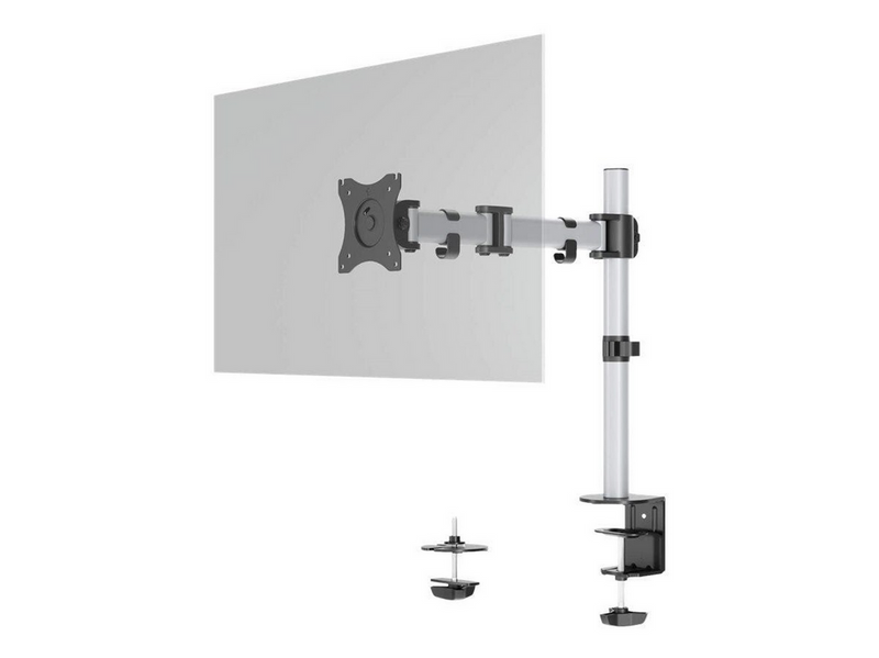 DURABLE Tischsäule für einen Monitor mit verstellbarer Höhe, Drehung und Neigung des Bildschirms.