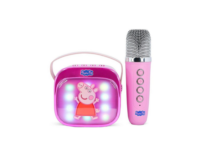 OTL Karaoke-Lautsprecher mit Mikrofon Popsing LED - Peppa Wutz thema