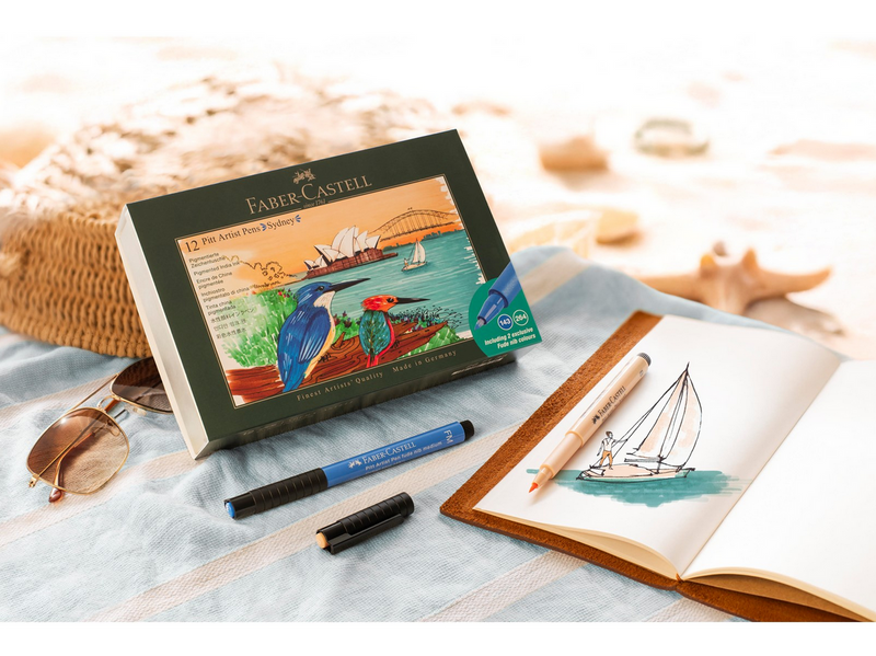 Faber-Castell Tuschest. Pitt Artist Pen Set Sydney