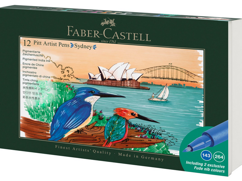 Faber-Castell Tuschest. Pitt Artist Pen Set Sydney