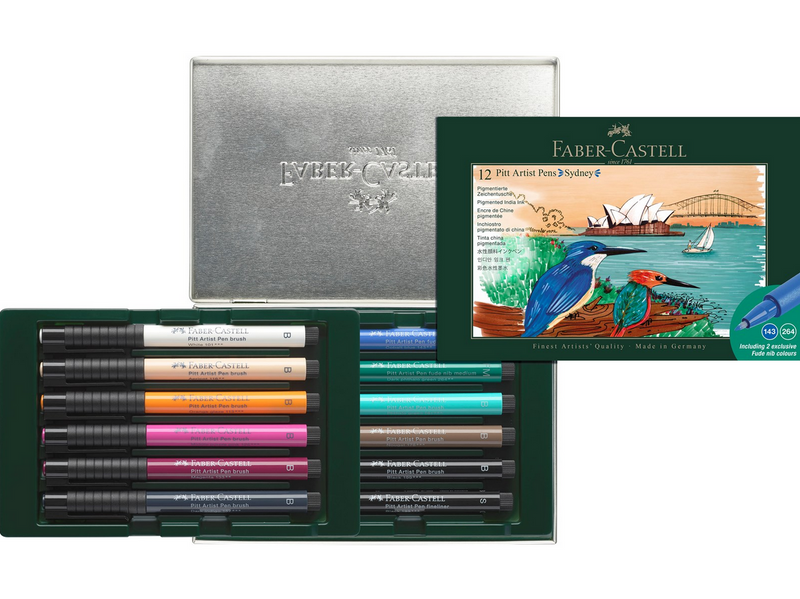 Faber-Castell Tuschest. Pitt Artist Pen Set Sydney