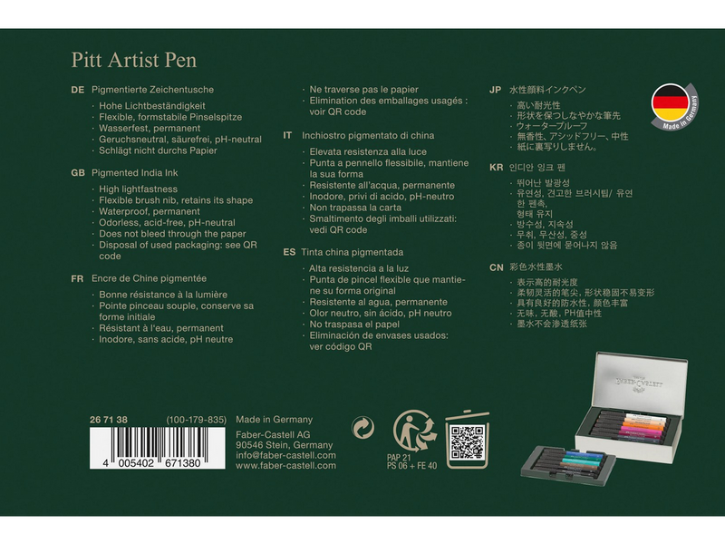 Faber-Castell Tuschest. Pitt Artist Pen Set Sydney