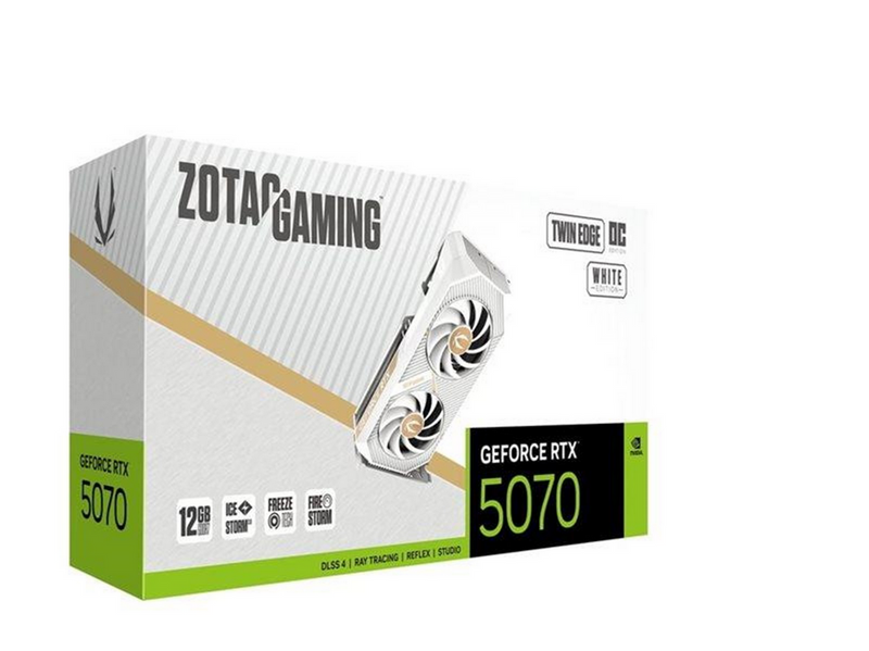 ZOTAC GeForce RTX 5070 Twin Edge OC White - 12GB GDDR7 RAM - Grafikkarte