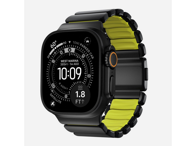 Nomad Stratos Band - 49mm | Black Titanium | Volt FKM