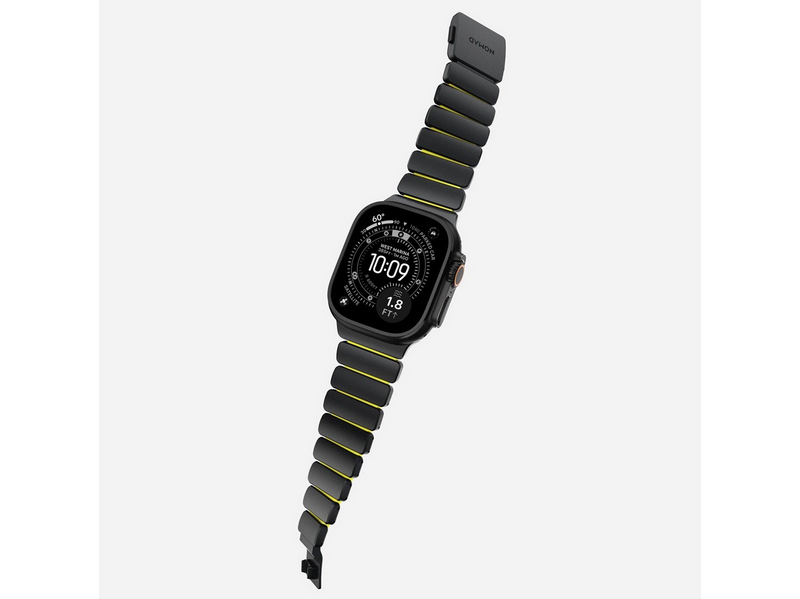 Nomad Stratos Band - 49mm | Black Titanium | Volt FKM