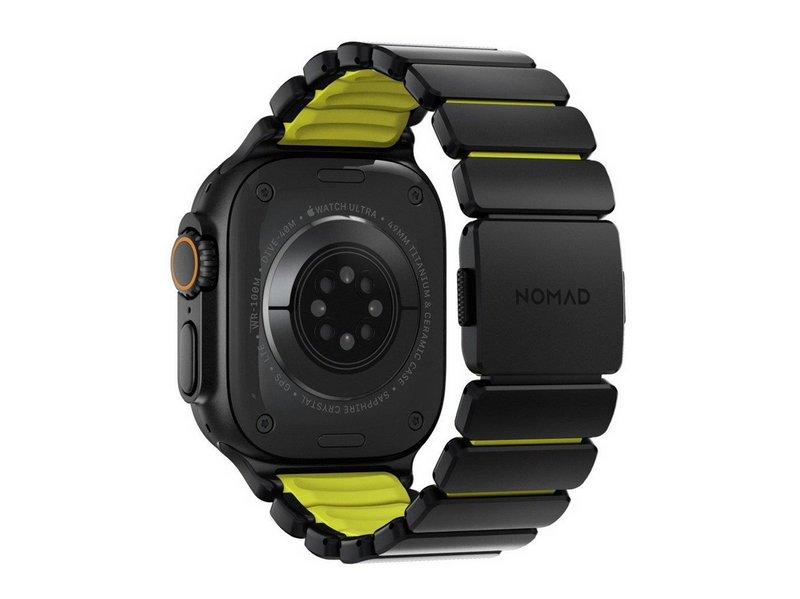 Nomad Stratos Band - 49mm | Black Titanium | Volt FKM
