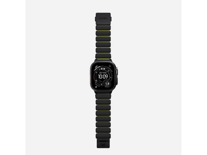 Nomad Stratos Band - 49mm | Black Titanium | Volt FKM