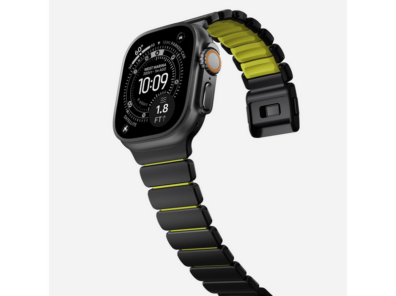 Nomad Stratos Band - 49mm | Black Titanium | Volt FKM