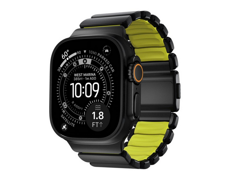 Nomad Stratos Band - 49mm | Black Titanium | Volt FKM