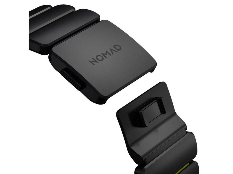 Nomad Stratos Band - 49mm | Black Titanium | Volt FKM