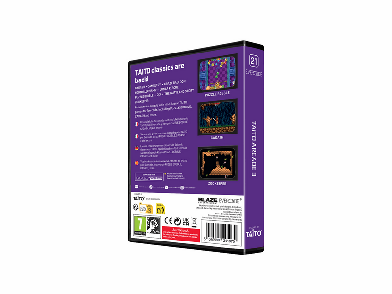 Taito Arcade 3 - Evercade - Retro - PEGI 7