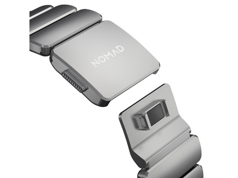 Nomad Stratos Band - 49mm | Natural Titanium | Black FKM