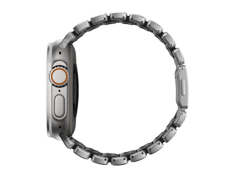 Nomad Stratos Band - 49mm | Natural Titanium | Black FKM