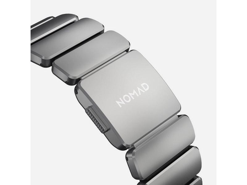 Nomad Stratos Band - 49mm | Natural Titanium | Black FKM