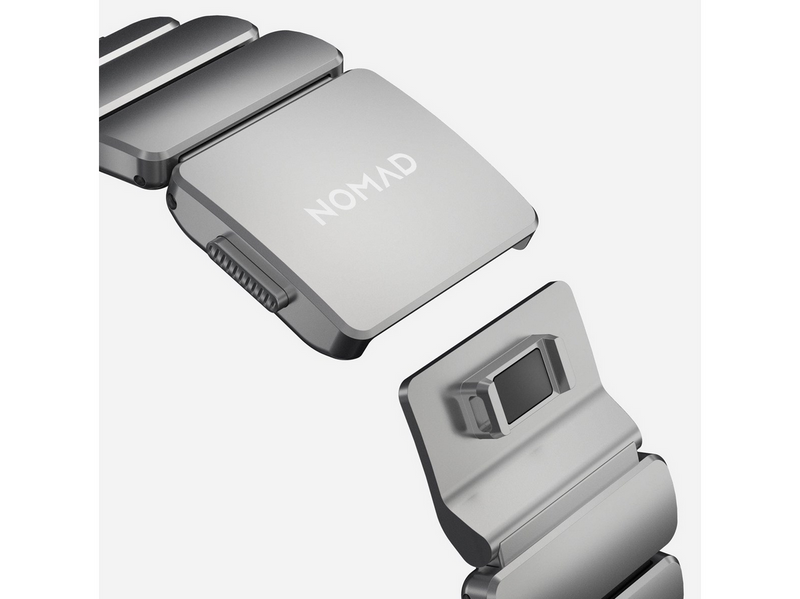 Nomad Stratos Band - 49mm | Natural Titanium | Black FKM