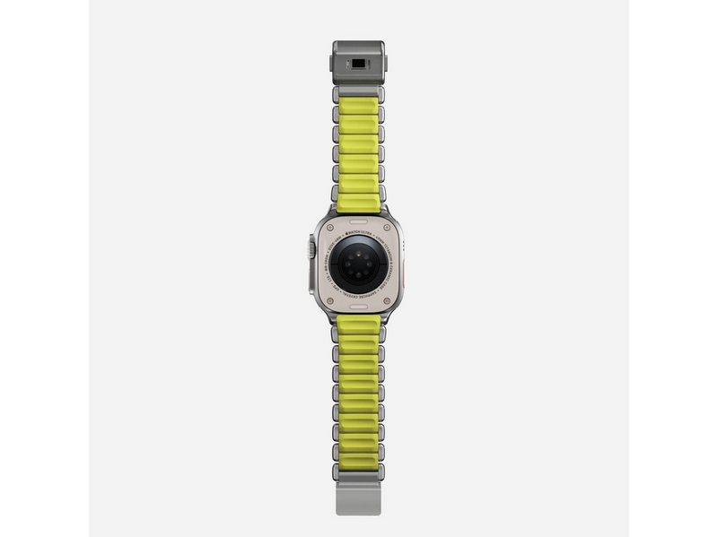 Nomad Stratos Band - 49mm | Natural Titanium | Volt FKM