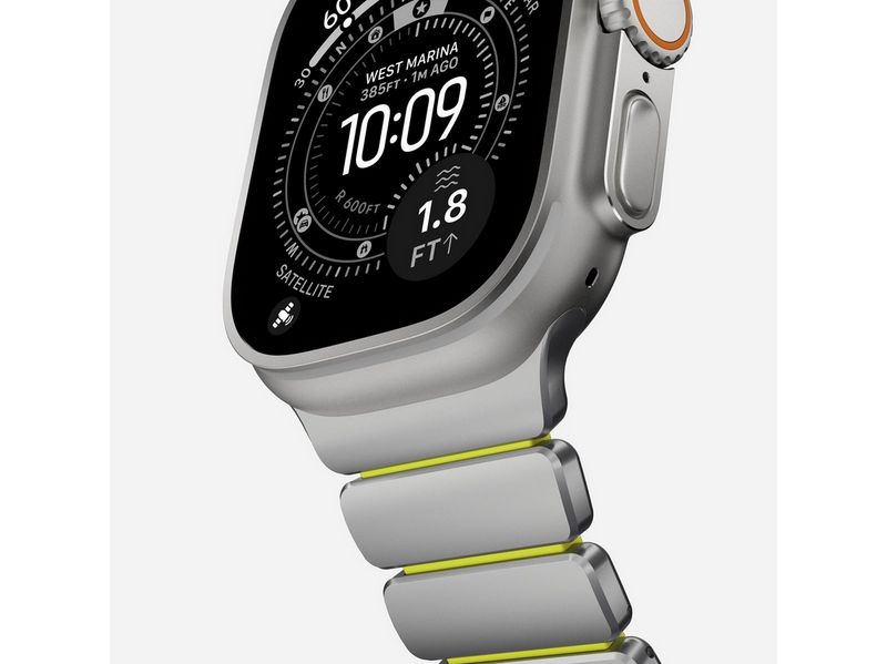 Nomad Stratos Band - 49mm | Natural Titanium | Volt FKM