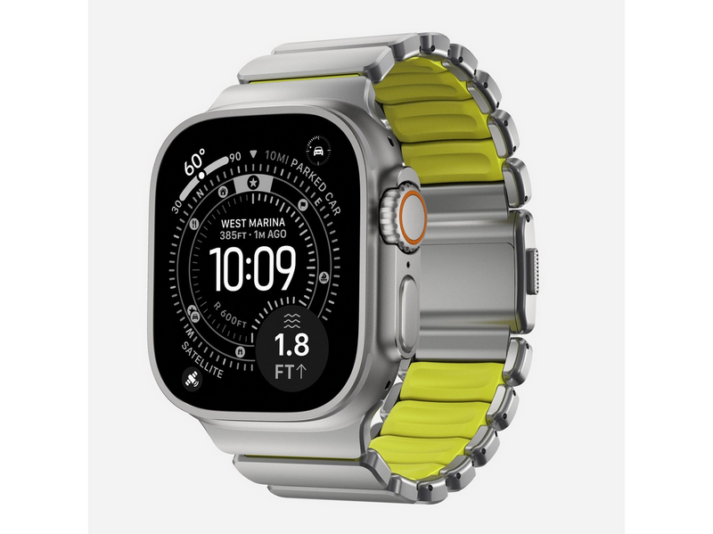 Nomad Stratos Band - 49mm | Natural Titanium | Volt FKM
