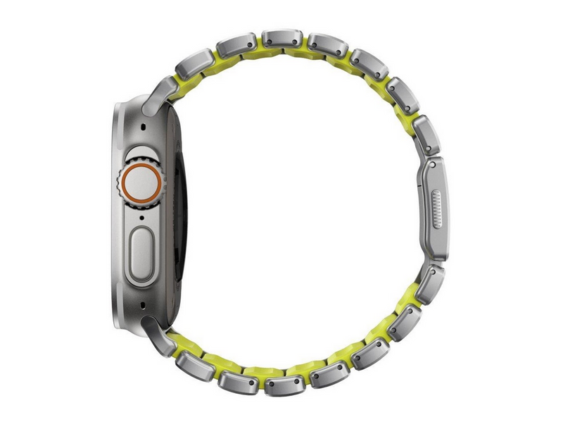 Nomad Stratos Band - 49mm | Natural Titanium | Volt FKM