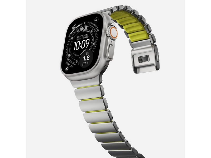 Nomad Stratos Band - 49mm | Natural Titanium | Volt FKM