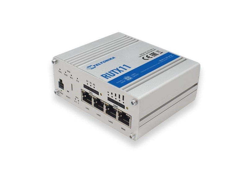 Teltonika RUTX11 Dual SIM Industrial Router - Wireless router 802.11a/b/g/n/Wi-Fi 5 Wave 2