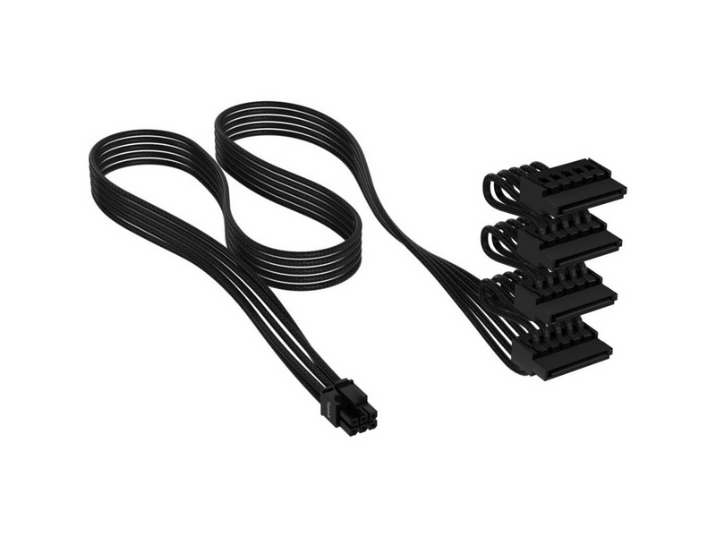 Corsair - power cable - 6 pin PCIe power to SATA power - Type 5 Gen 5 - 75 cm