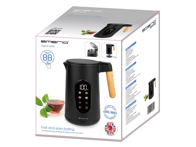 Emerio Wasserkocher WK-132230 - Schwarz - 2200 W