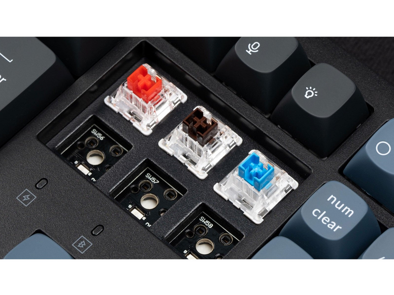 Keychron K10 Pro QMK/VIA Wireless RGB Hot Swap K Pro Red - Gaming Tastatur - Full-Size - Nordic ISO - Schwarz
