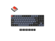 Keychron K1 Pro QMK/VIA Wireless RGB Hot Swap Low Profile Red - Gaming Tastatur (TKL) - 80% - Nordic ISO - Schwarz