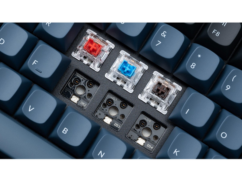 Keychron K2 Pro QMK/VIA Wireless RGB Hot Swap K Pro Red - Gaming Tastatur (TKL) - 75% - Nordic ISO - Schwarz