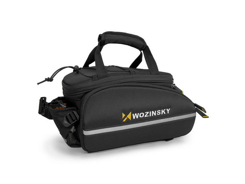 Wozinsky large bike rack bag 35l + rain cover black (WBB19BK)