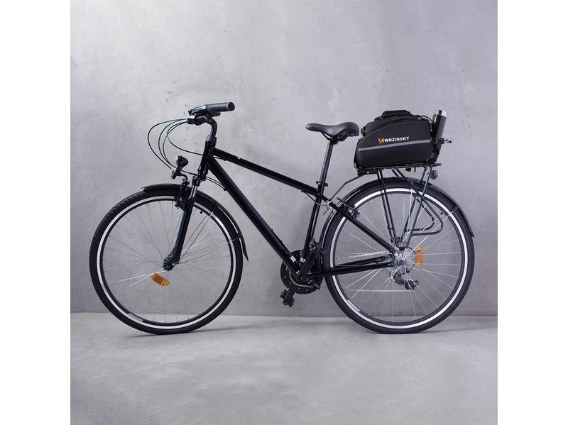Wozinsky large bike rack bag 35l + rain cover black (WBB19BK)
