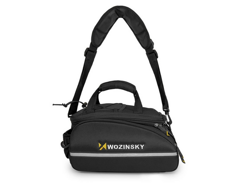 Wozinsky large bike rack bag 35l + rain cover black (WBB19BK)