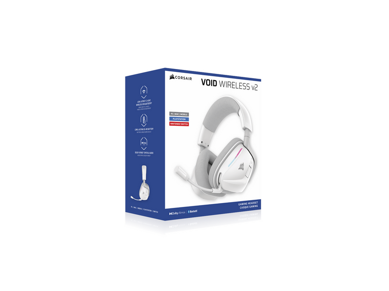 Corsair VOID V2 - White - Wireless Headset - Sony PlayStation 5