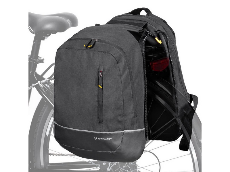 Wozinsky Double Bike Bag Backpack 2in1 30l Black (WBB30BK)