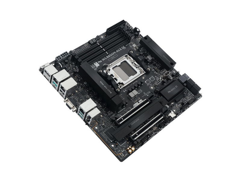 ASUS Pro WS B850M-ACE SE Mainboard - AMD B850 - AMD AM5 - DDR5 RAM - Micro-ATX