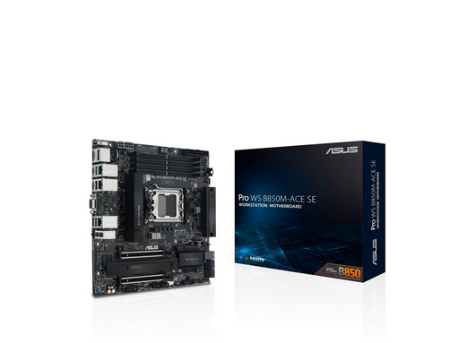 ASUS Pro WS B850M-ACE SE Mainboard - AMD B850 - AMD AM5 - DDR5 RAM - Micro-ATX
