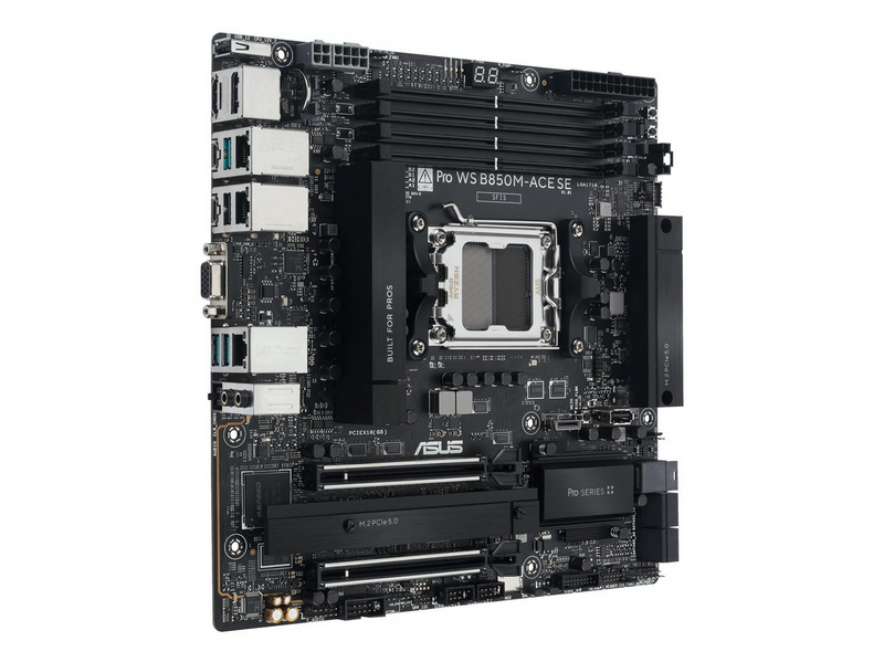 ASUS Pro WS B850M-ACE SE Mainboard - AMD B850 - AMD AM5 - DDR5 RAM - Micro-ATX