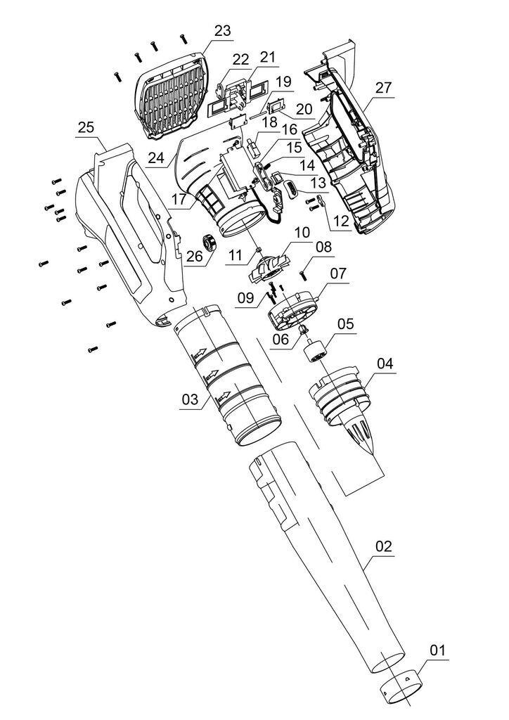 Einhell Akku-Laubbläser GP-LB 36/210 Li E-Solo (3433620)
