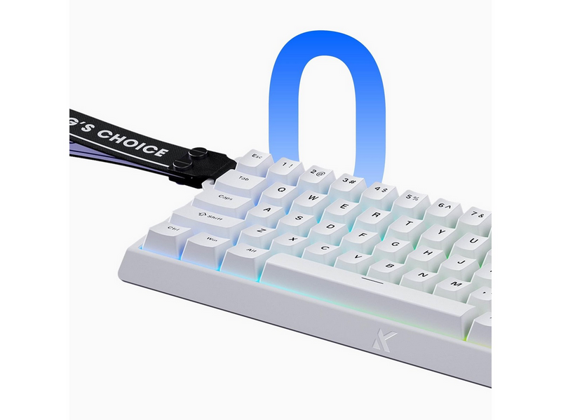 MCHOSE Ace 68 TTC Dragon Lord Hall Effect - Gaming Tastatur (TKL) - 65% - Englisch (US) - Weiss
