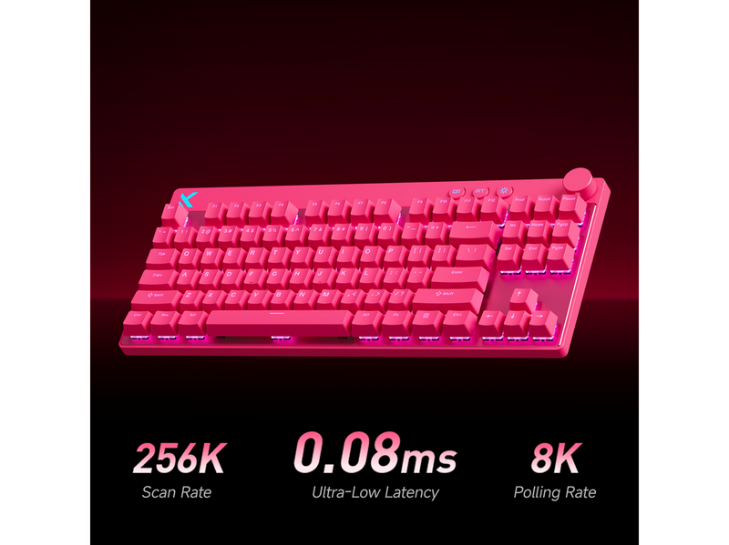 MCHOSE Mix 87 Mount Tai Magnetic Hall Effect - Gaming Tastatur (TKL) - 80% - Englisch (US) - Schwarz