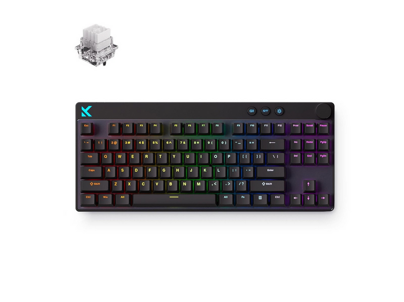 MCHOSE Mix 87 Mount Tai Magnetic Hall Effect - Gaming Tastatur (TKL) - 80% - Englisch (US) - Schwarz