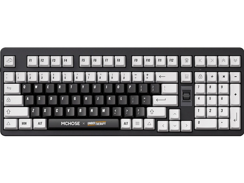 MCHOSE x Unbox Therapy - UT98 (Classic Therapy) - Gaming Tastatur - 96% - Englisch (US) - Schwarz