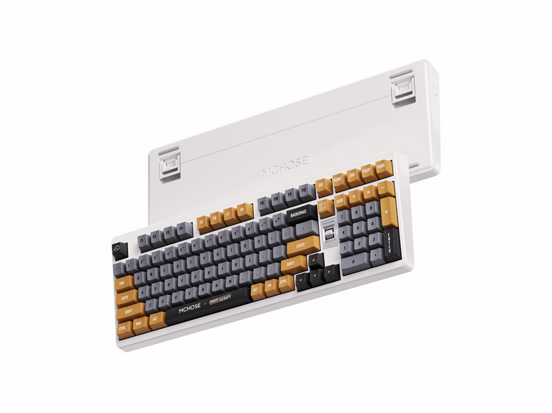 MCHOSE x Unbox Therapy - UT98 (Retro Therapy) - Gaming Tastatur - 98% - Englisch (US) - Weiss