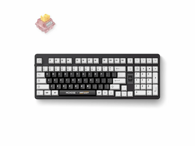 MCHOSE x Unbox Therapy - UT98 (Classic Therapy) - Gaming Tastatur - 98% - Englisch (US) - Schwarz