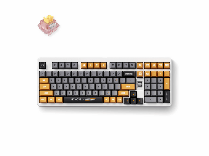 MCHOSE x Unbox Therapy - UT98 (Retro Therapy) - Gaming Tastatur - 98% - Englisch (US) - Weiss